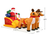 7.5 Feet Christmas Decoration Waterproof Outdoor Inflatable Santa 62345564