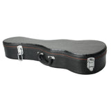 23" Concert Python Pattern Leather Ukulele Case Black 19272684