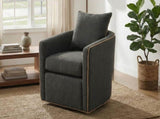 Swivel Accent Chair Upholstered Club Chair Barrel Sofa Chair for Living Room , Reading Corner, and N763P376127R