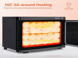 Hot Towel Warmer for Facials Massage, Esthetician Towel Heating Cabinet Black, Aluminum Chamber, 50132005
