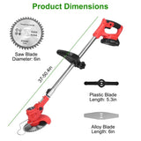 Powerful 8000 rpm telescopic weed trimmer/barbedless lawn mower/brush trimmer with 37 to 50.4 14369471
