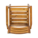 STAMFORD Dining Chairs Set of 2,Acacia Wood Patio Armchair,for Backyard, Poolside, Garden,Teak N762P251941A