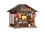 MUSIC PARK 3d wooden puzzle for adults Serene Izakaya book nook with lights model kit dollhouse DIY 07995918