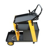 Multi-function welder trolley, MIG TIG ARC plasma cutter storage tank with 2 safety chains, portable W227P220276