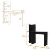 ZNTS Tecoa Writing Desk, Four Shelves B128P176185