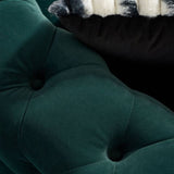 Chesterfield Modern Tufted Velvet Living Room Sofa, 84.25''W Couch,Green W57947395