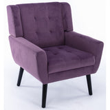 Modern Soft Velvet Material Ergonomics Accent Chair Living Room Chair Bedroom Chair Home Chair With W67639360
