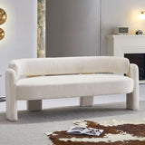 75.59" Wide Boucle Upholstery Modern Sofa for Living Room Beige W579125477