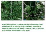 Christmas Tree 6FT 920 Branches Flocking Spray White Tree Plus Pine Cone 60548961