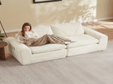 Modern minimalist chenille combination sofa, spacious and comfortable living room sofa, W3396P463868