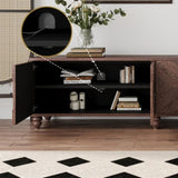 70"-90" Extendable TV Cabinet, Modern Entertainment Center with Storage and Adjustable Shelves, Mid W1435P190370