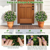2 Pack Lifelike Artificial Potted Plants - Purple 85748431