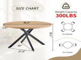 Round Foldable Dining Table for Small Spaces - MDF Material, Perfect for Dining Room, Tea Room & W3493P462093