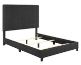 Queen Size Charcoal Grey Upholstered Platform Bed B108P160250