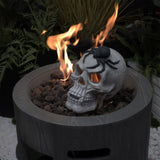 Demon Skull,Suitable for Outdoor Fireplace and Fire Pit, Halloween Decoration W2734P194123