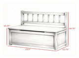 Pink Storage Bench Toy Box Chest with Large 27L Interior Toy Organizer with Top Lid And Backrest for 57784253