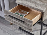 Celestial Contemporary Storage End table, Gray T2574P163351