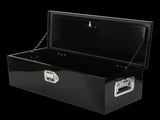 Tool Box Black, size 30"*13"*10", single lock, double chain, aluminum plate, thickness 01800613