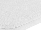 Ottoman Oval Storage Bench,Rubber Wood Legs,White W48764885