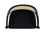 Americana Mid-Century Modern 26" Cane Back Counter Stool, Jet Black Woven B2719P238382