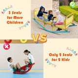 Kindergarten Children Outdoor Rocking Horse Outdoor Park Playground Equipment Double Or Triple W1408P280673