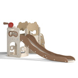 ZNTS 8-In-1 Kids Slide and Climber Set, Toddler Slide Playset with Basketball Game Telescope, Children W2181P154933