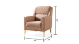 ZNTS Luna Modern Style Chair in Copper B009138503