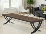 78.74 Inch Wooden Farmhouse Table 6-8 Seater Rectangular Dining Table 56903027