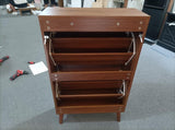 Medieval Modern Independent Shoe, 23.62-inch Walnut Shoe Storage,, Fence Shoe W1706P372249
