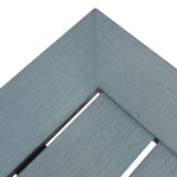 Modern Outdoor Aluminum Dining Bench, Dark Gray 66537.00DGRY