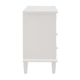 Open Space and 2 Drawers Dresser Nightstand with Charging Station, Farmhouse End Table with USB W1693P216932