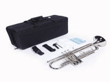 Brass Trumpet Bb with 7C Mouthpiece for Standard Student or Beginner Silver 03408510