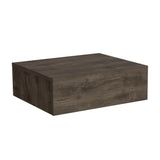 Milano Floating Nightstand , End Table, Side Table Wall-Mounted with Drawer- Dark Brown -Bedroom B070137821