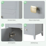 20" Bathroom Vanity with Sink, Bathroom Cabinet with Soft Closing Door, Storage Rack and A Drawer, N725P185452E