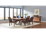 Set of 2 Fabric Upholstered Dining Chairs, Chocolate B016P223109