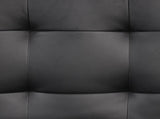 Contemporary Style Futon Sofa Bed Black Finish Built In USB Chargers Biscuit Tufting Seat And B2741P363840