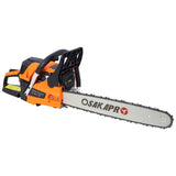62CC Gas Powered Chainsaw, 2-Cycle Petrol Handheld Cordless Chain Saw, Gasoline Gas Chainsaws for W465P209768