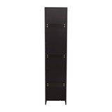 Stackable Wall Mounted Storage Cabinet, 15.75" D x 15.75" W x 70.87" H,black W331P187587