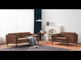 97*71*74cm 1.5 Seats Hot Stamping Cloth Surrounding Chair With Pillow Indoor Circle Chair Dark Brown 27920269