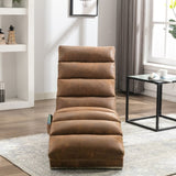 COOLMORE Linen Massage Chaise Lounge Indoor with Remote Control,Ergonomic Electric Massage Long W395P184846