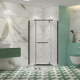 Pivot shower door, with 1/4" tempered glass, 34.75 in. x 72 in. Frameless Neo-Angle Pivot Shower W2122131070