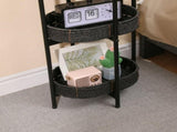 3 Tiers Tray Tables Paper Rope Woven Side TableBedroom Storage Furniture,Crafted From Paper Rope In 03523200