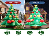 12FT Inflatable Christmas Tree with Gifts & Candy Canes, 6 LED Lights, 190D Polyester, US Plug 44147408