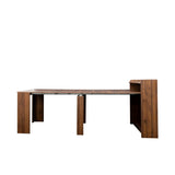 ZNTS Modern Extendable Dining Table with Storage 07230795