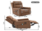 Modern Manual Recliner Swivel Rocking Recliner Massage Recliner Chair with 8-Point Massage with N763P399629D
