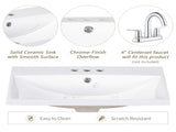 24" Grey Modern Sleek Bathroom Vanity Elegant Ceramic Sink with Solid Wood Frame Open Style N725P246473E