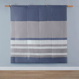 Twin XL Striped Comforter Set with Bed Sheets B03595907