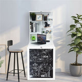 White wall mounted office desk 07405547
