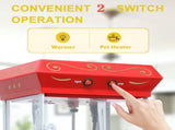 Popcorn Machine with, with Wheels & 6 Oz Pot Popcorn Maker Stainless Steel Oil Spoon, Mobile 26069859
