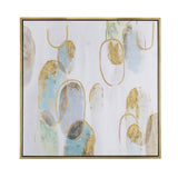 39.5" x 39.5" Modern Oil Painting, Square Framed Wall Art for Living Room Dining Room Office W2078130300
